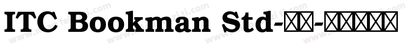 ITC Bookman Std-常规字体转换
